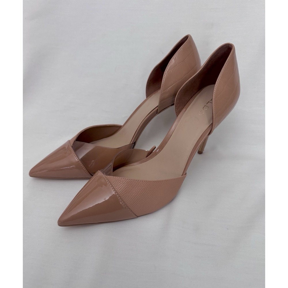 Aldo Shoes Women's Size 11 Tan Moonglow Slip-on Stiletto Pump Heels